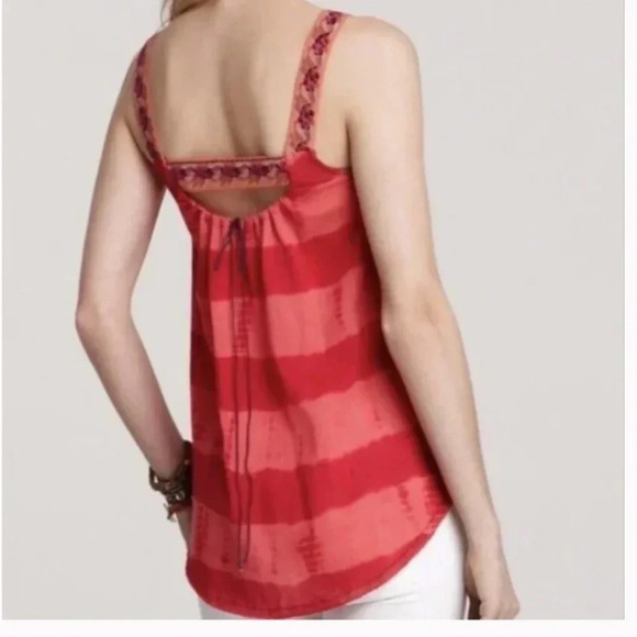 Free People Firecracker Tunic Tank Top Orange Combo Size XS - Picture 2 of 10